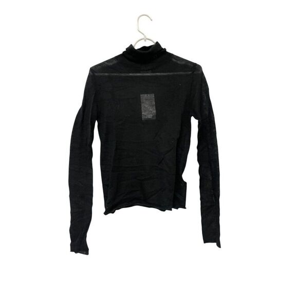 Massimo Dutti Womens Cashmere Sweater S Small Black Turtleneck 5781/555 NWT - Picture 2 of 9